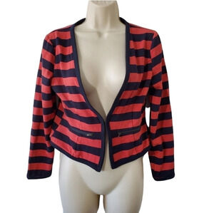ANIINA Striped Jacket Pink Blue Size S